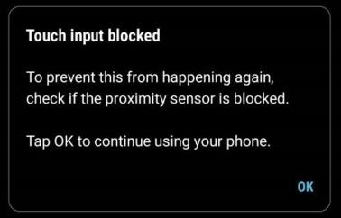 How to disable the display of Touch Input Block Error message on the ...