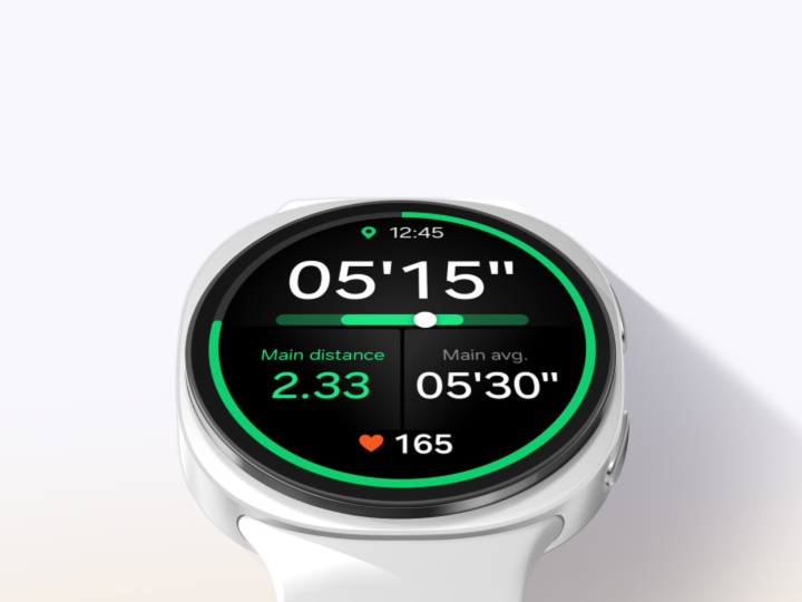 Galaxy Watch 8 highlighting its 3000 nits brightness for excellent outdoor screen visibility and vibrant display.