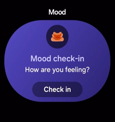 Samsung Galaxy Watch 8 showcasing mindfulness feature to help users manage stress and improve emotional balance.