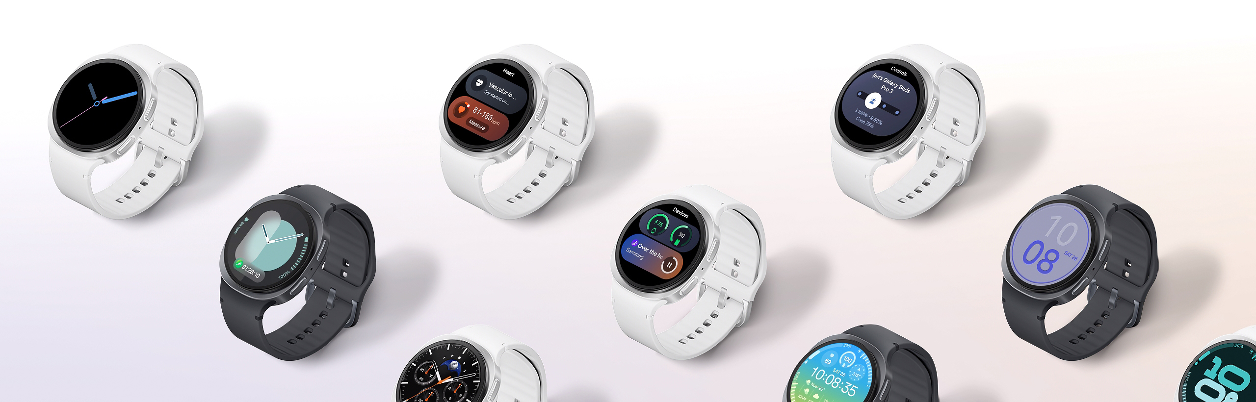 Galaxy Watch 8 with One UI 8 interface shown in final screen view for intuitive and responsive user interaction.
