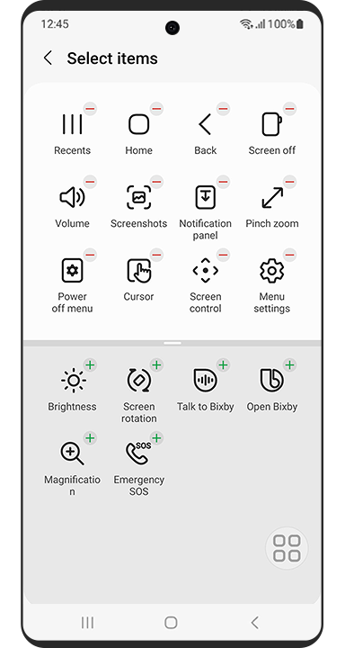 Mobile Assistant Menu Accessibility Samsung Levant