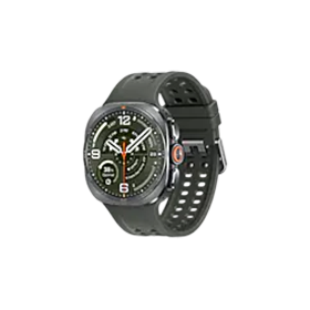 Titanium Silver smartwatch with Strava fitness tracking and perforated sport band