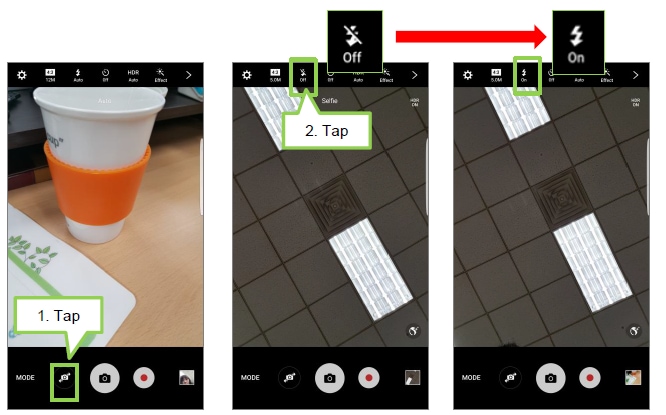 Bad Savant kans Galaxy S7 Flat/Edge: How do I use the selfie-flash? | Samsung Levant