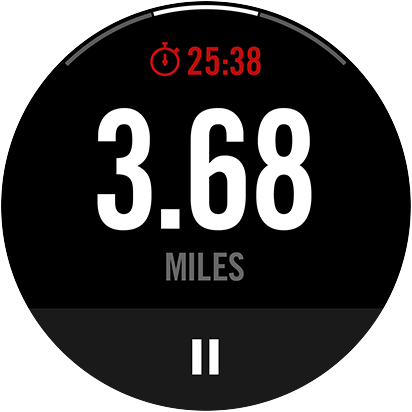 Nike plus Running app GUI