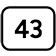43 بوصة