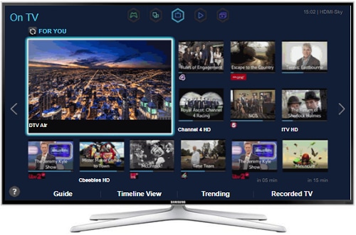 samsung smart tv menu