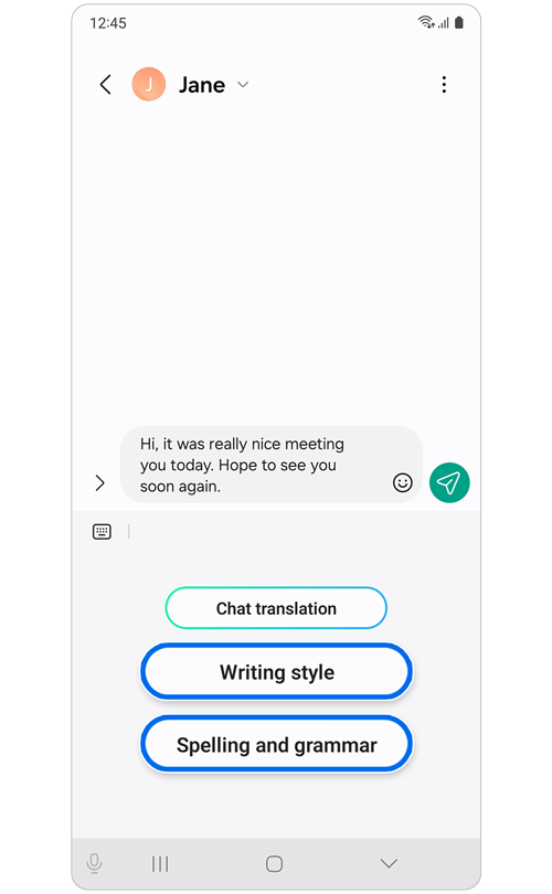 An overview of the enhancement (Writing Assist) when sending or ...