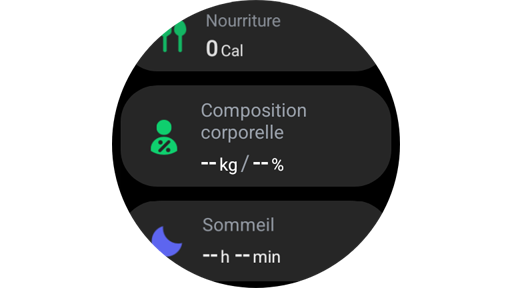 Mesurez votre composition corporelle : Samsung Galaxy Watch