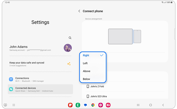Navigate your Galaxy phone and Galaxy tablet using Multi control ...