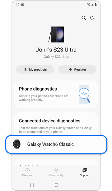 How to run eSIM self diagnostics for the Galaxy Watch series