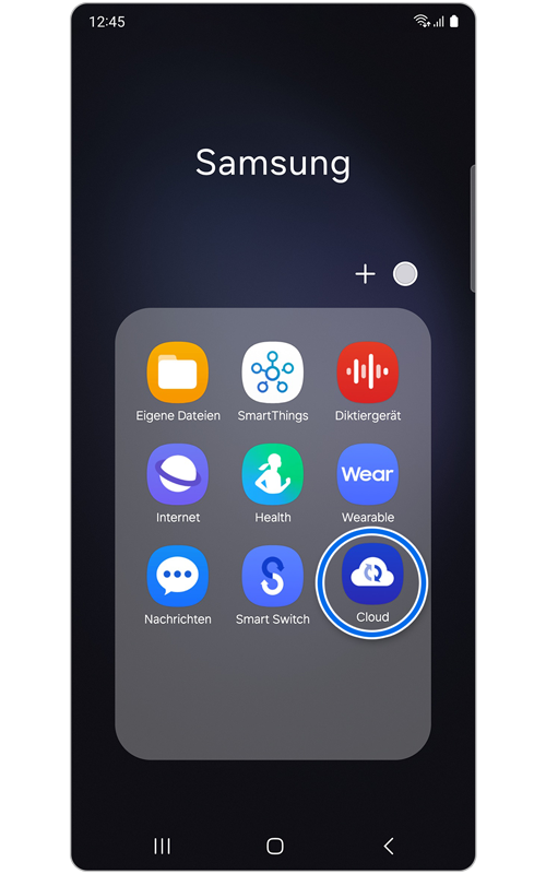 Verwenden der Samsung Cloud zur Sicherung und Wiederherstellung von Daten auf dem Galaxy Gerät