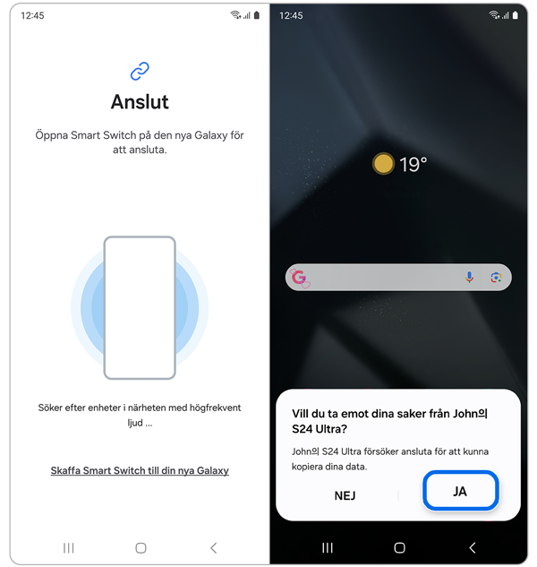 Så här använder du Smart Switch-appen för att överföra data mellan ...