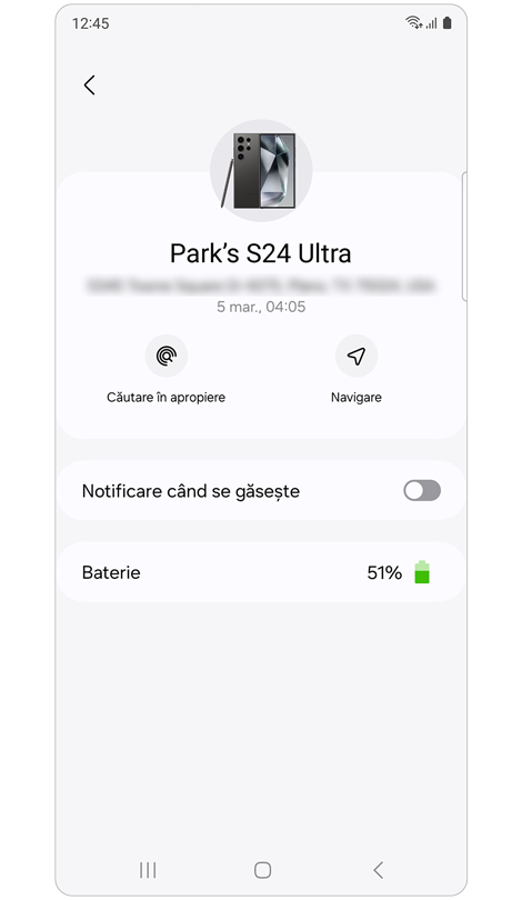 Informații despre dispozitivul partajat al unui membru al familiei