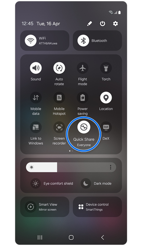 How to use Quick Share to share a file between phones | Samsung CA