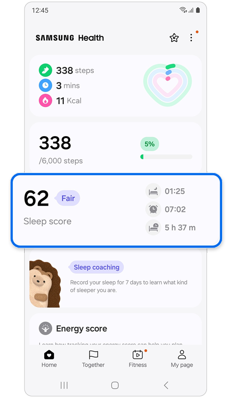 How to use Samsung Health sleep cycle monitoring on Galaxy Watch
