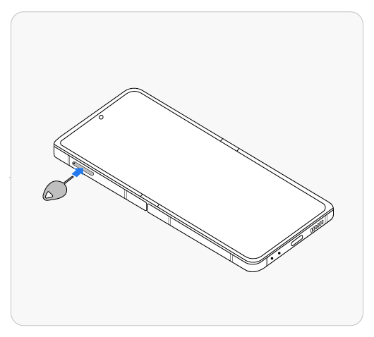 How to insert USIM card into Galaxy Z Flip 6 or Flip 5 & Fold 6 or Fold ...