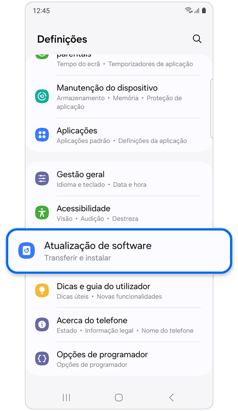 Como atualizar o seu telefone ou tablet Samsung Galaxy | Samsung Portugal