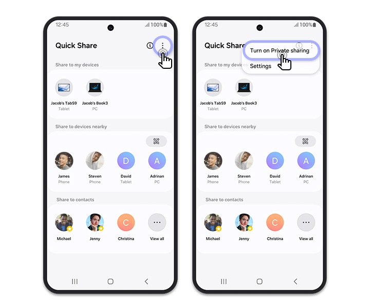 Quick Share | Aplicaciones y servicios | Samsung MX