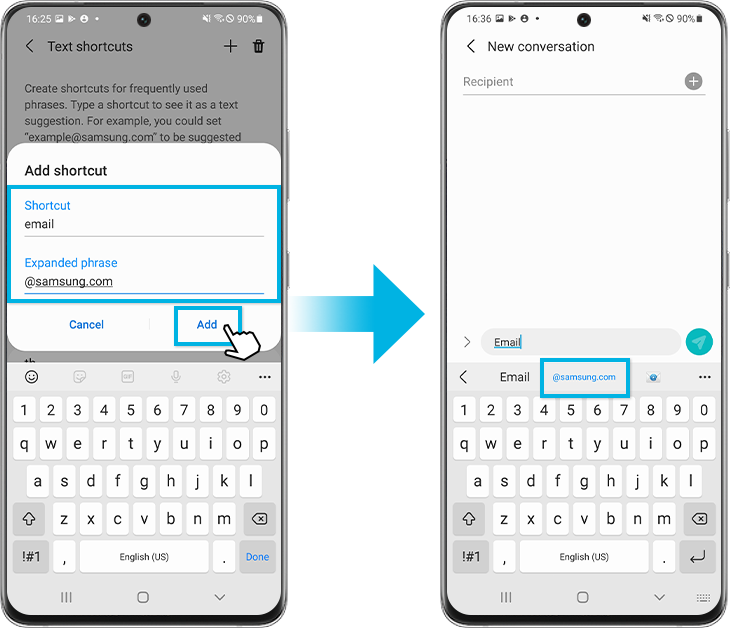 how to clear keyboard predictive text samsung