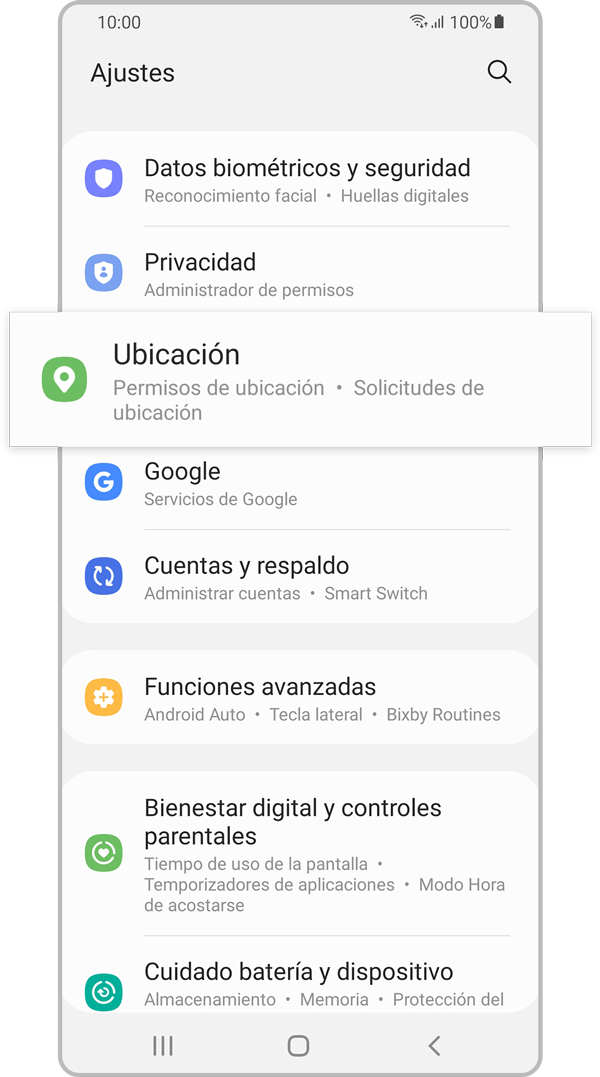 Revolucionario manejo el estudio Cómo activar mi ubicación y cambiar la configuración de los permisos de  ubicación | Samsung PE