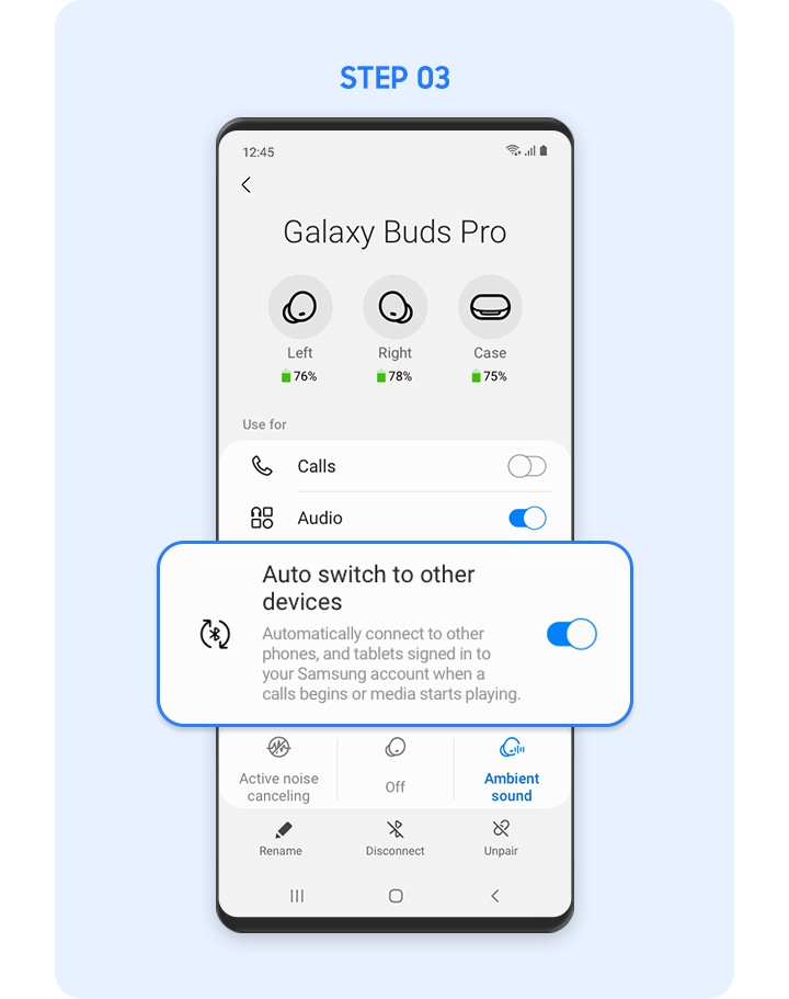 Galaxy Buds Pro 360 Audio & Auto Switch Samsung MY