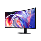 A curved monitor.