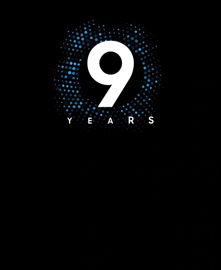 9 Years Global no.1 logo