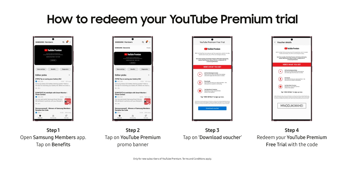 Youtube Premium Free Trial for Samsung Galaxy devices Samsung Malaysia