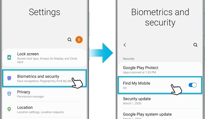 image to access smart lock menu