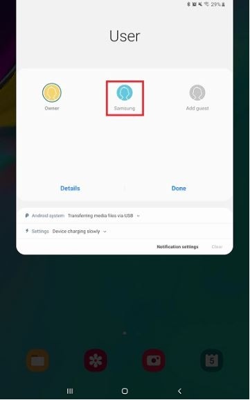 how to add another user to samsung tablet