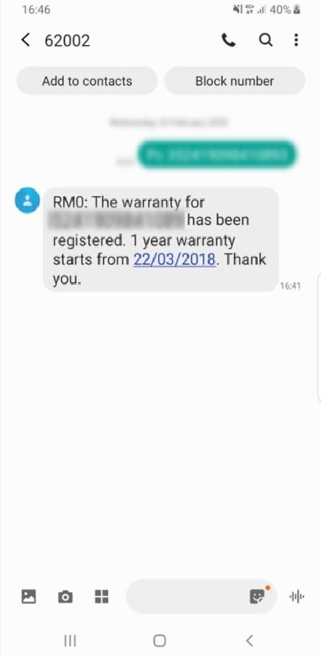 samsung warranty check serial number malaysia