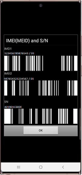 IMEI and serial number