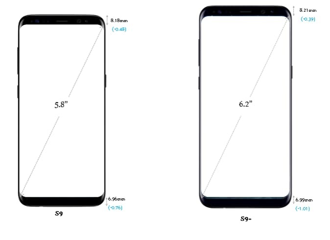 galaxy s9 height