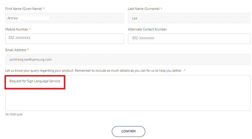 How to Request Sign Language Service? | Samsung Malaysia