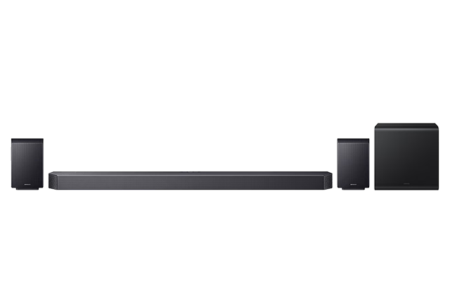 Galaxy Buds, rear speakers, subwoofer and soundbar