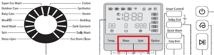 27 - lave linge Samsung parametrage cycle 2