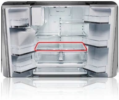 Clayette en verre, Whirlpool frigo & congélateur - Verre (Au-dessus du bac  à légumes)