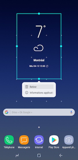 Comment Ajouter Le Widget Meteo Et Horloge Sur L Ecran D Accueil De Mon Galaxy S8 S8 Samsung Maroc