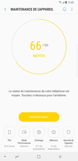 Maintenance de l'appareil 2