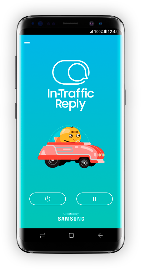 In-Traffic Reply app staat aan.