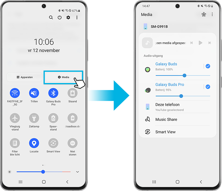 Nuttige audio-instellingen op de Galaxy-telefoon, inclusief