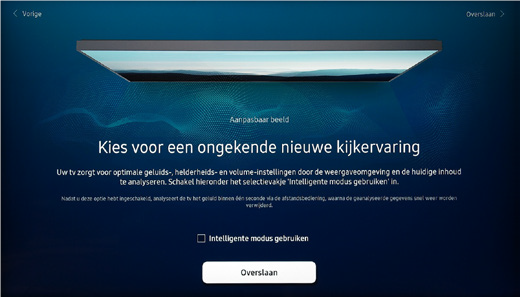 samsung tv intelligente modus kiezen