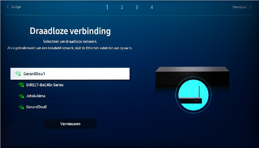 samsung tv wi-fi verbinden