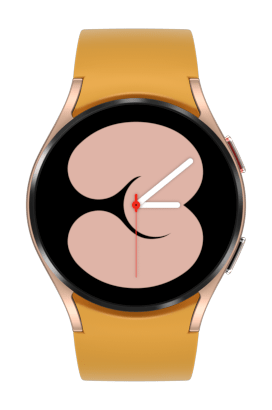 Vooraanzicht met een combinatie van geselecteerde Watch4-horloges