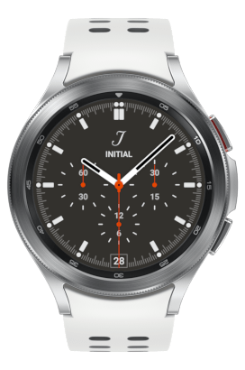 Vooraanzicht met een combinatie van geselecteerde Watch4-horloges