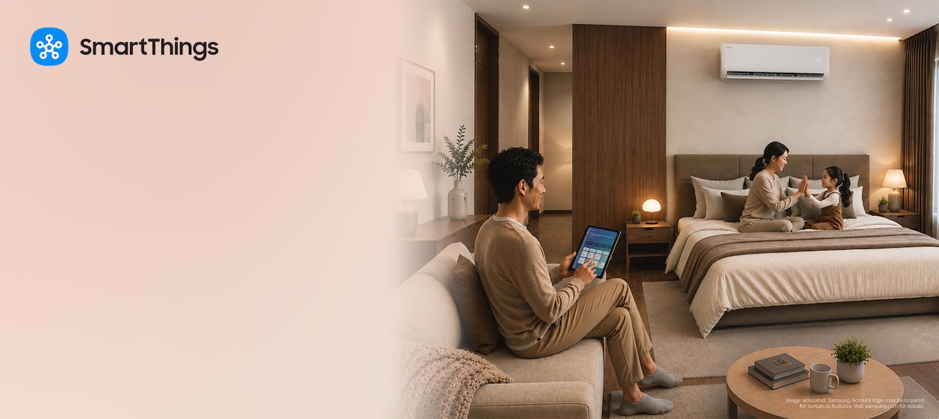 Bring Smart Comfort to your home with Samsung Air Conditioning