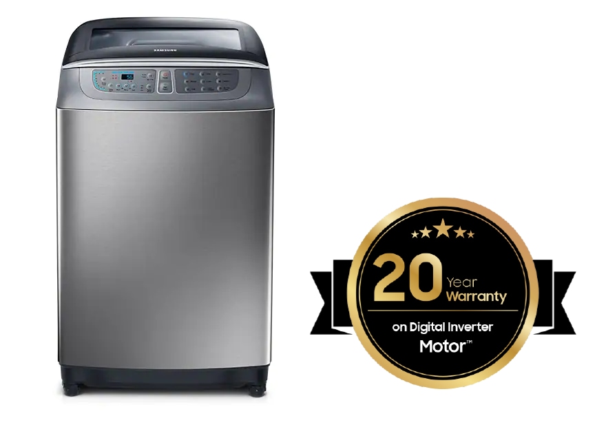 Digital Inverter Motor: WAF500S Top Loader Washing Machine 7.5kg Silver | Samsung NZ