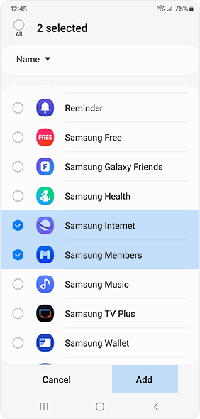 Select Add button
