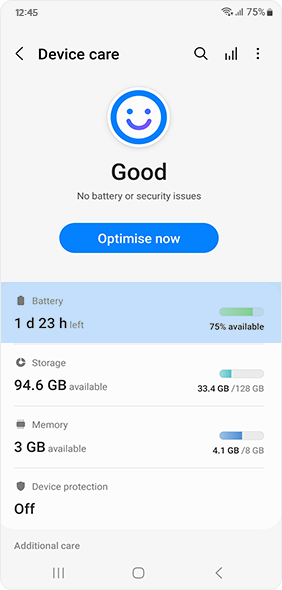 Check the actual battery usage of apps