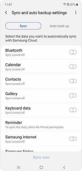 Disable auto-sync feature to reduce battery usage